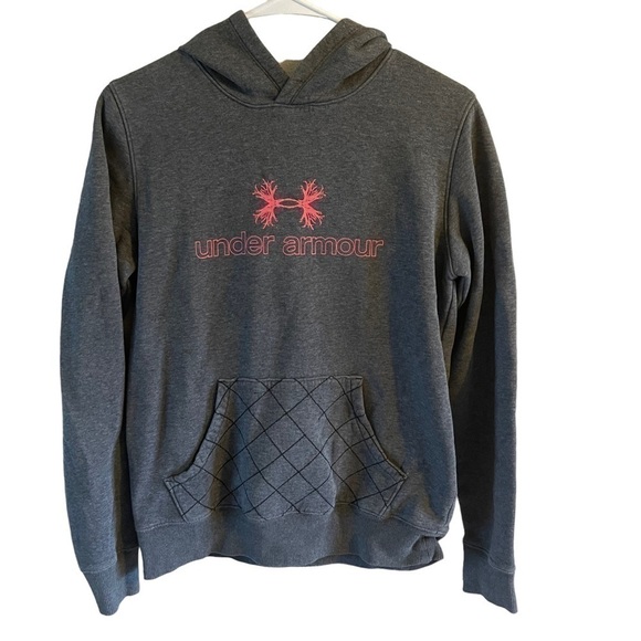 Under armour hoodie hunting antler logo gray pink size small - Picture 1 of 9
